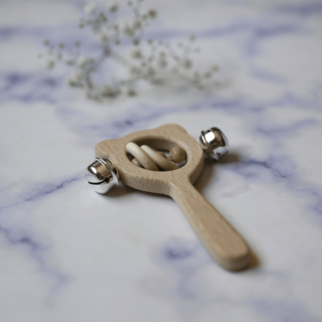 Wooden Bell Rattle