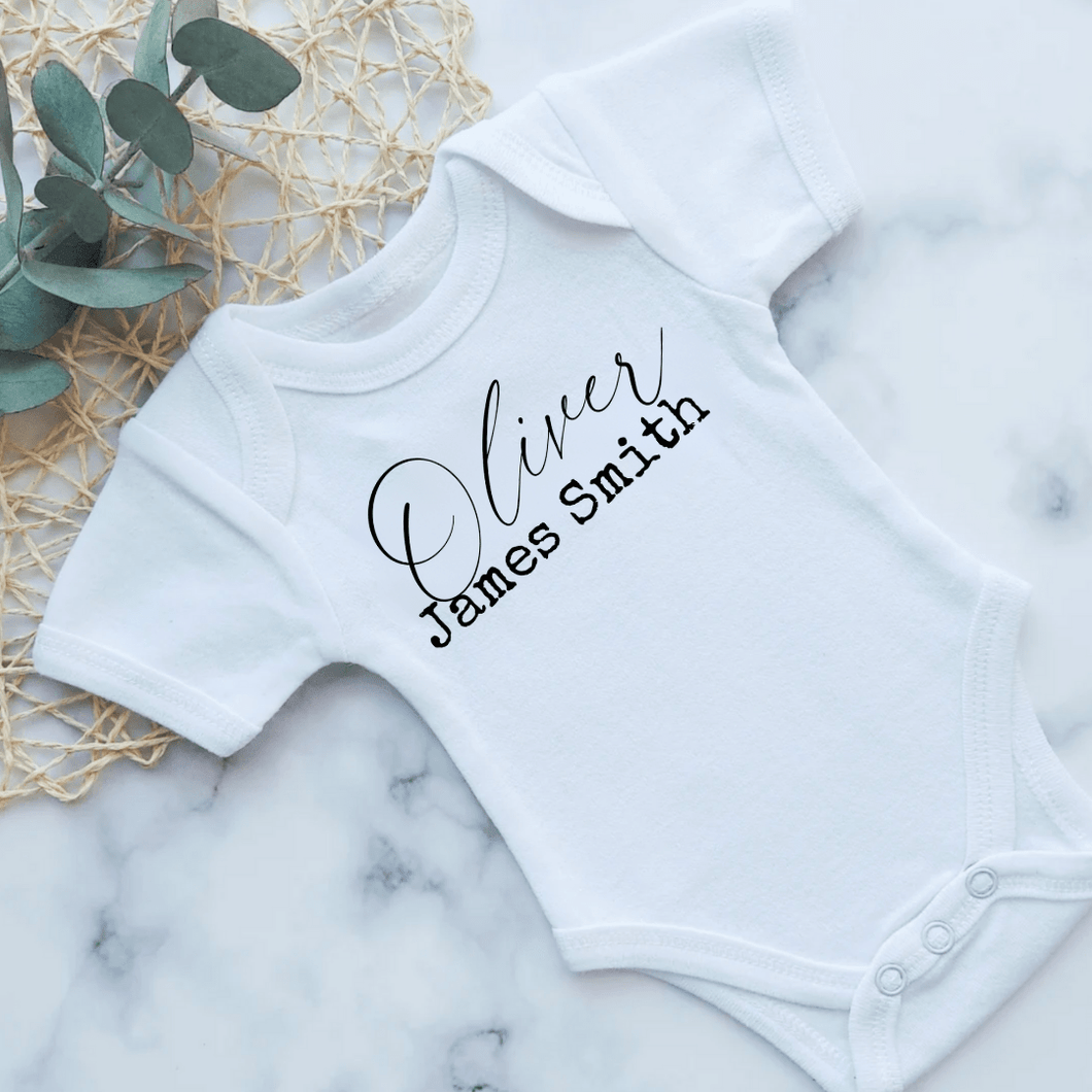 Little Ollie Name Onesie