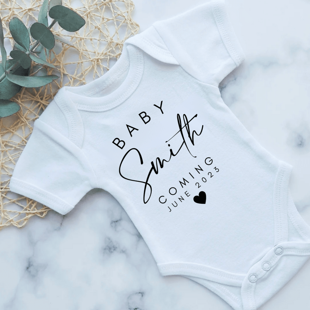 Baby Coming Soon Pregnancy Announcement Onesie