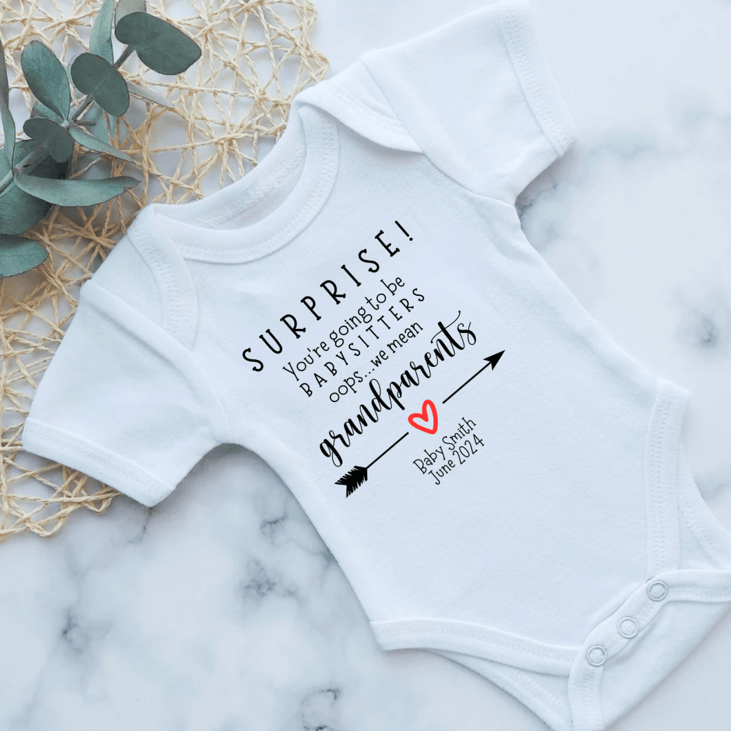 Surprise! Pregnancy Announcement Onesie