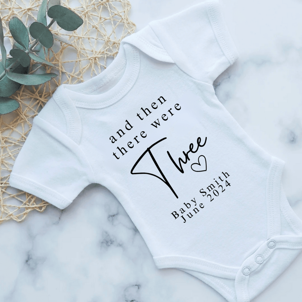 And Then There Were Pregnancy Announcement Onesie