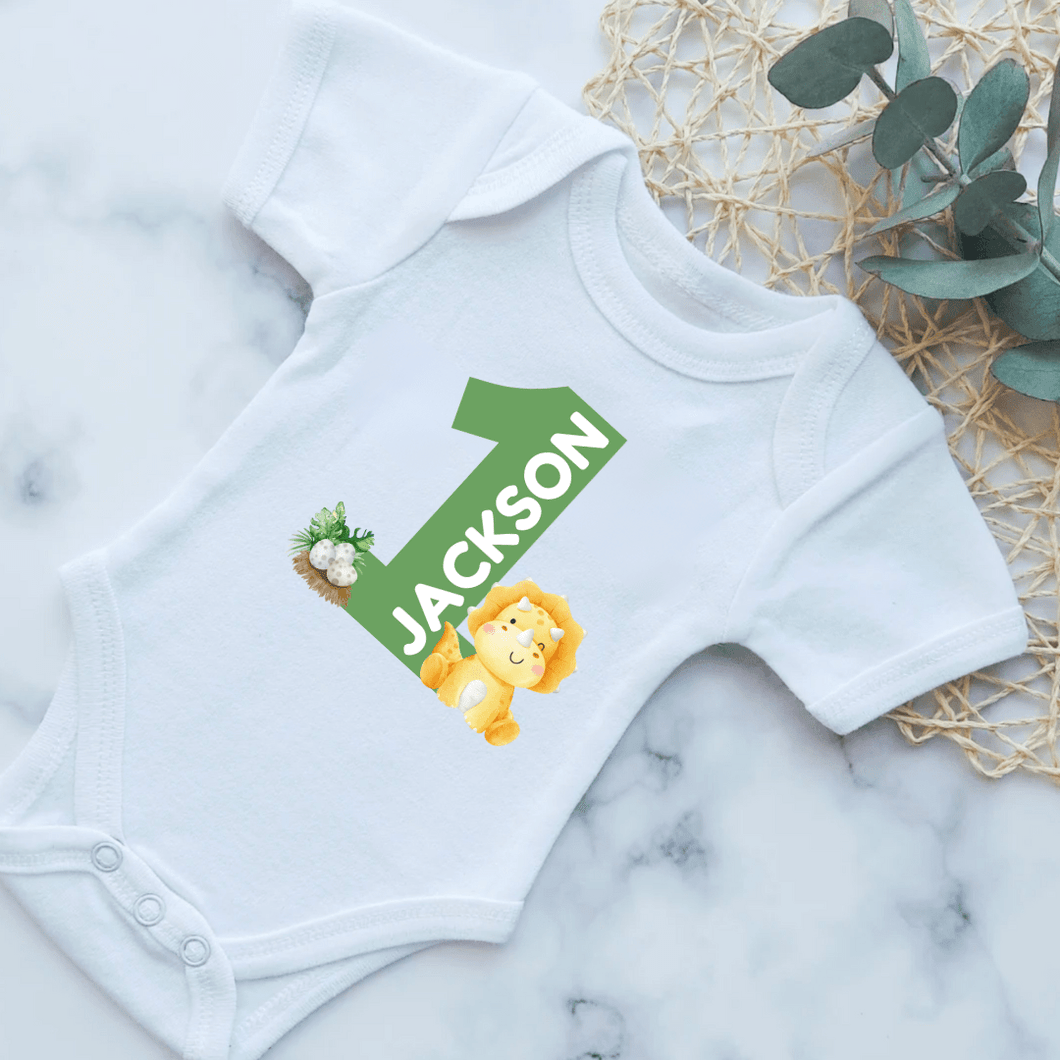 Dinosaur Birthday Onesie