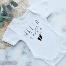 Load image into Gallery viewer, Hello Daddy Pregnancy Announcement Onesie
