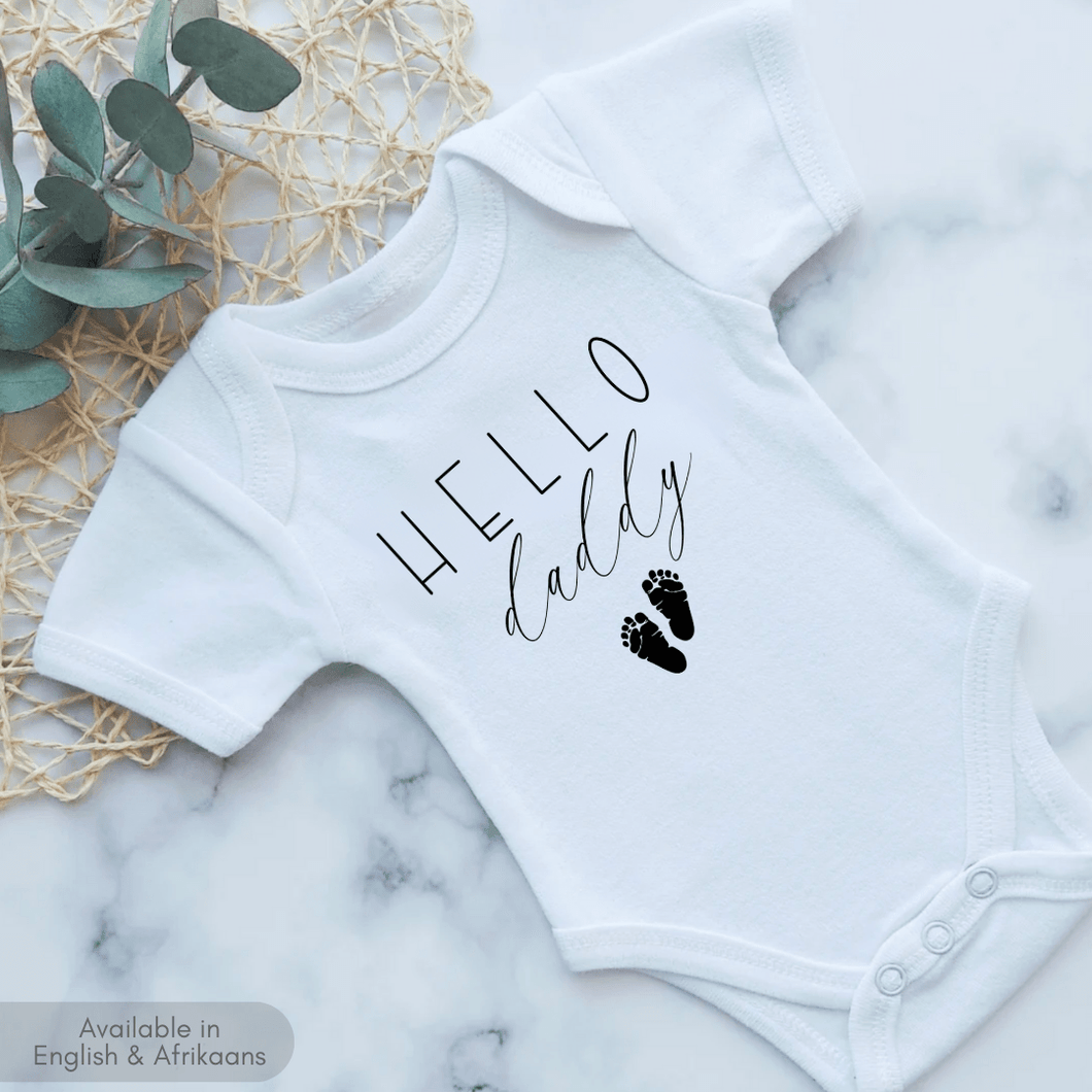 Hello Daddy Pregnancy Announcement Onesie