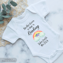 Load image into Gallery viewer, Rainbow Baby Pregnancy Announcement Onesie
