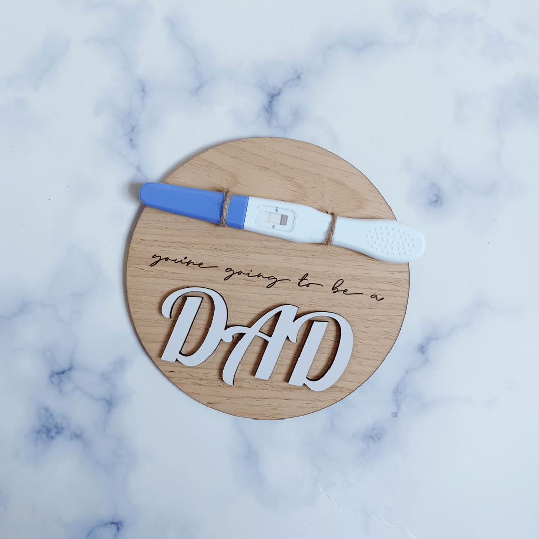 Pregnancy Announcement Test Holder Plaque