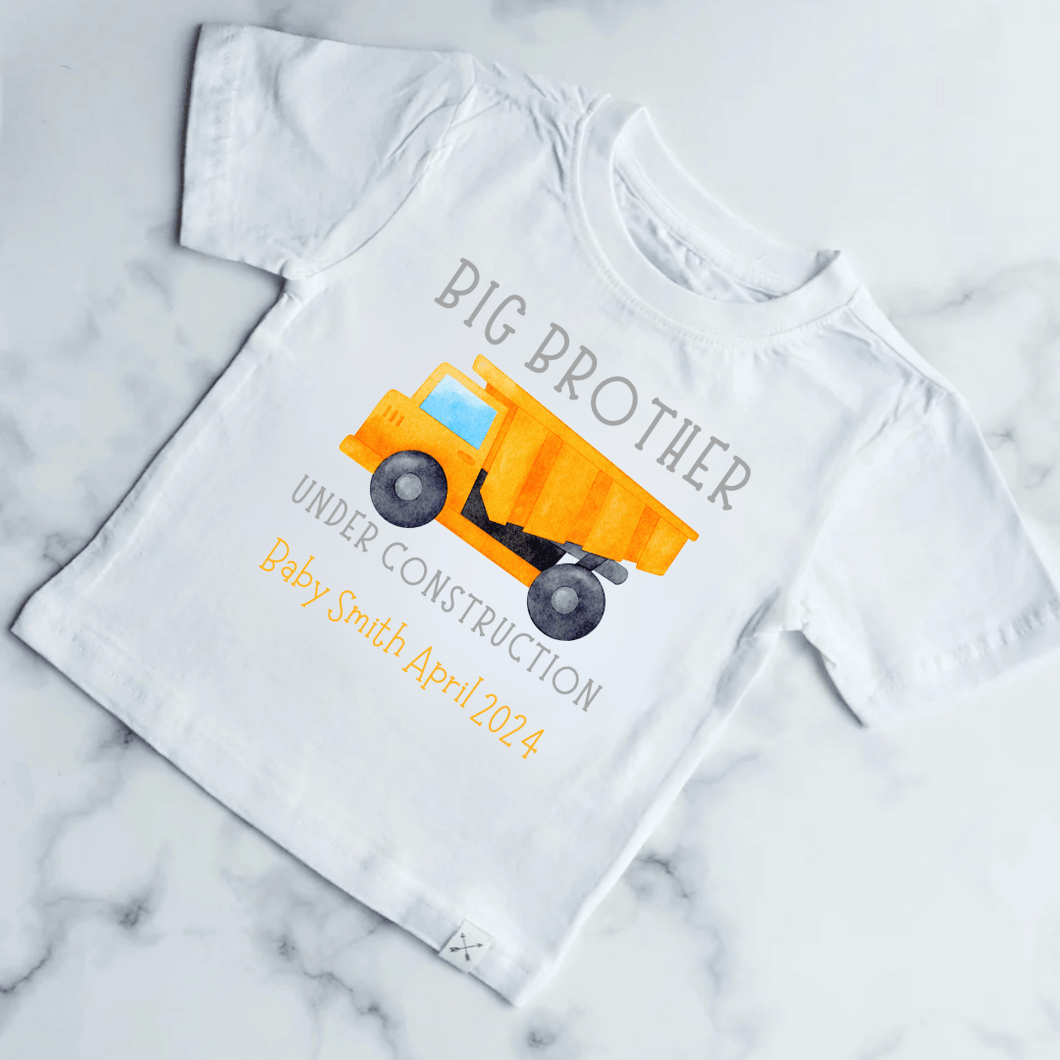 Big Brother Under Construction Kids Shirt