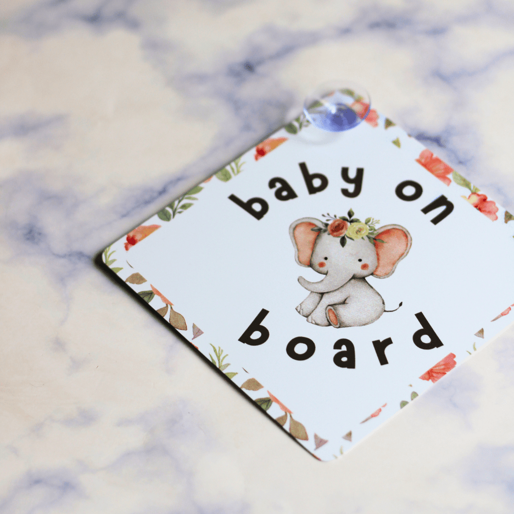 Personalised Baby On Board Sign