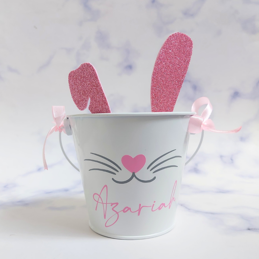 Metal Easter Bucket With Ears