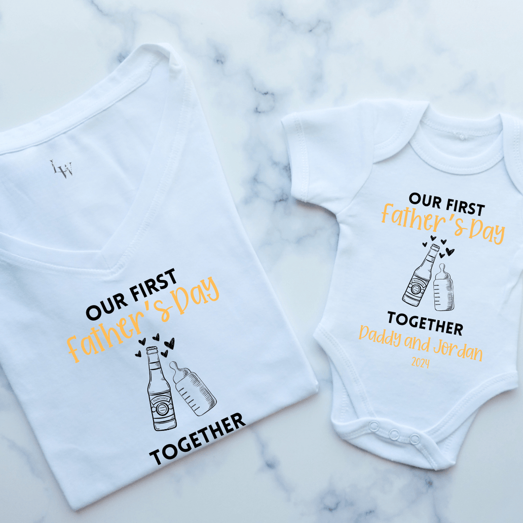 Cheers First Father's Day Matching Set