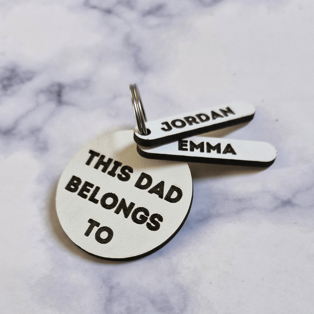 This Dad Belongs To Keyring