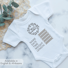 Load image into Gallery viewer, Wreath Birth Announcement Onesie
